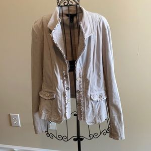 White House Black Market Corduroy Fitted Jacket.